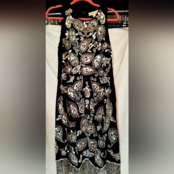 Michael Michael Kors Beaded Black Dress Size Small - Picture 1 of 6
